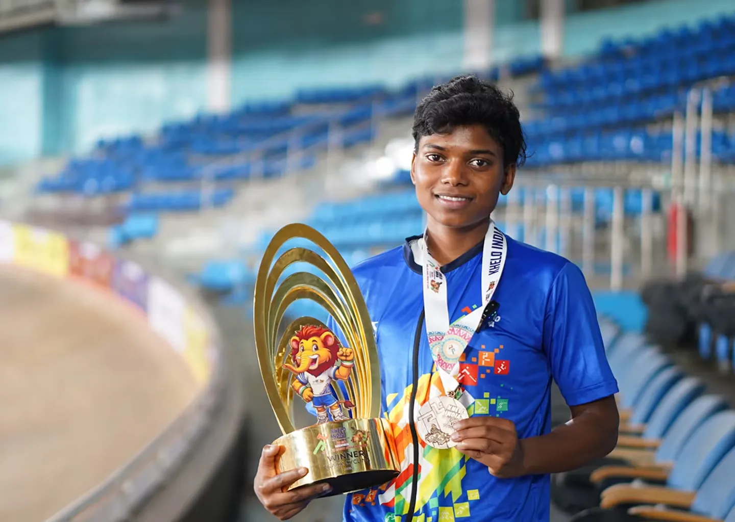 Khelo India athletes in action